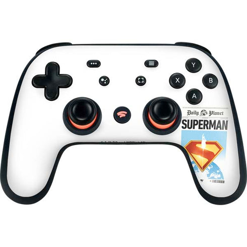 Superman 2025 Daily Planet Superman Cover Google Stadia Controller Skin